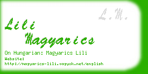 lili magyarics business card